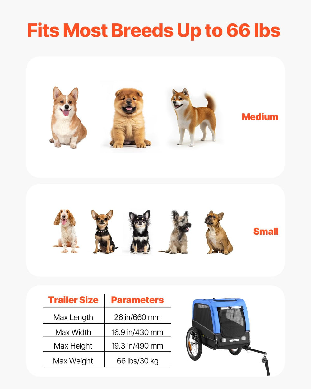 VEVOR front weather flap protects dog from wind and rain
