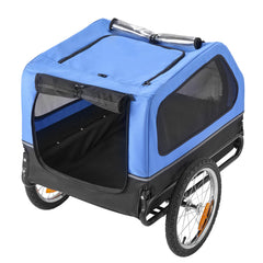VEVOR Dog Bike Trailer front PVC flap shields wind and rain for pets