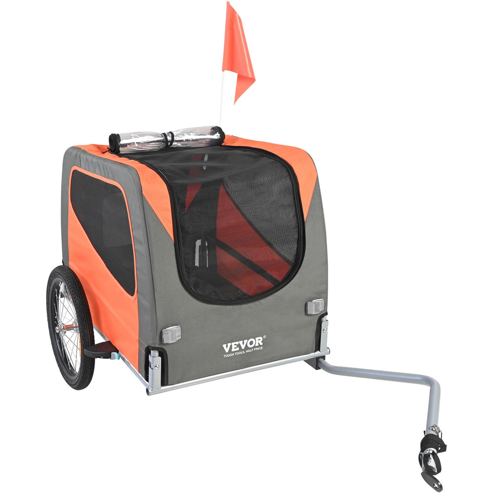 VEVOR Dog Bike Trailer inside space offers comfort for pets during journeys