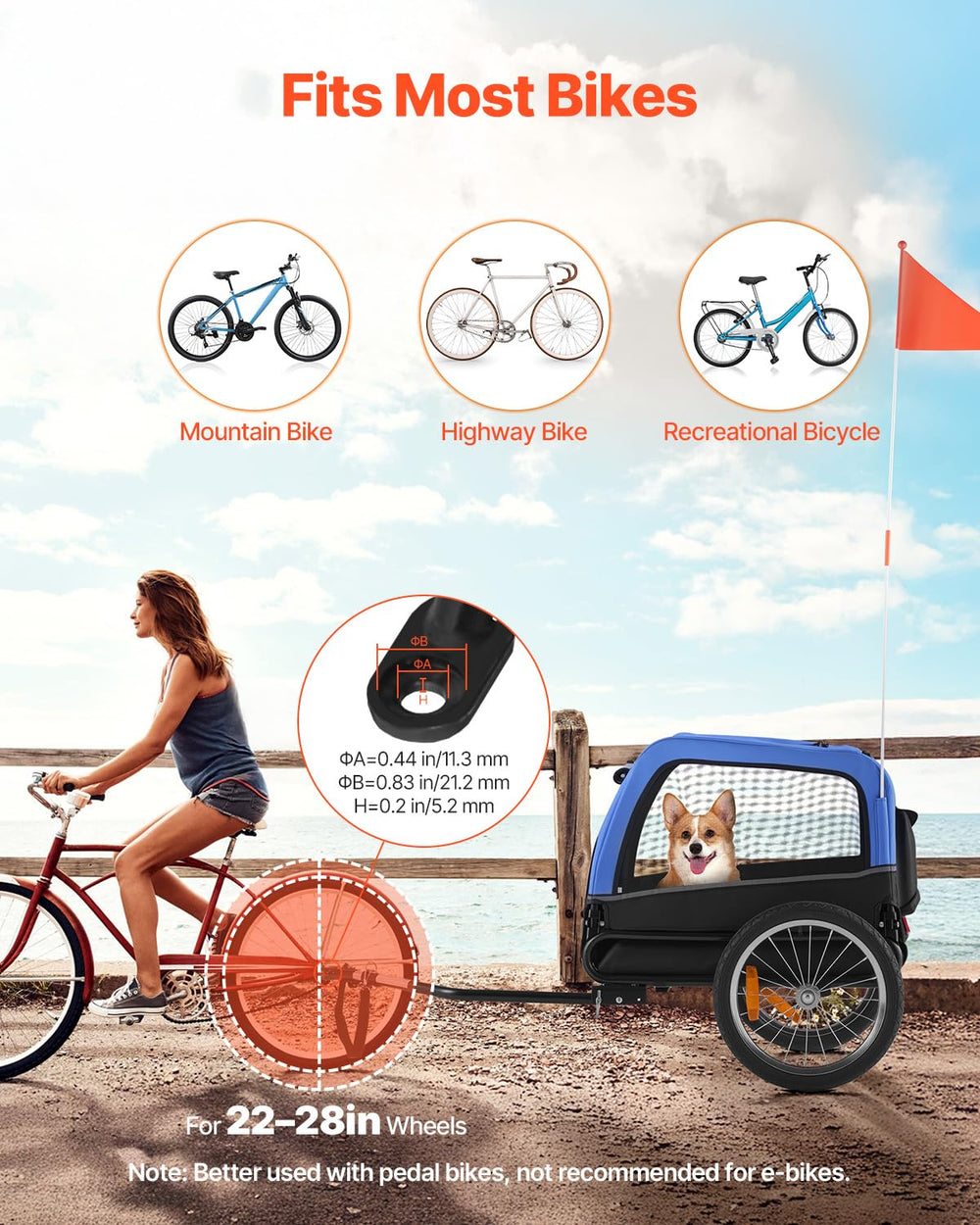 VEVOR interior cabin showing spacious space for dogs during rides