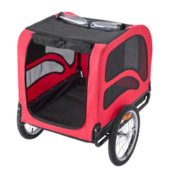 VEVOR dog trailer rear entry door allows easy pet access
