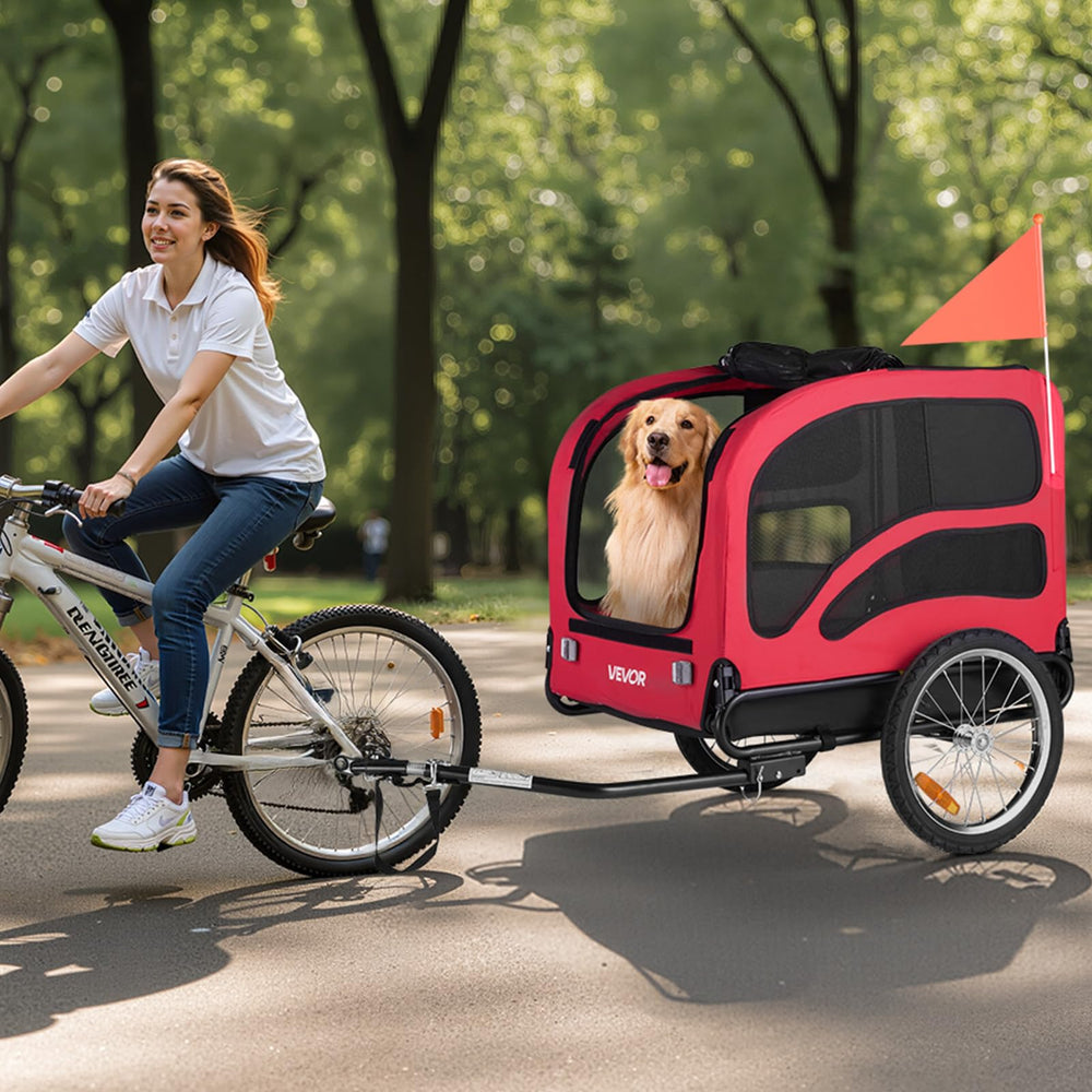 VEVOR dog trailer ready for trunk transport and daily use