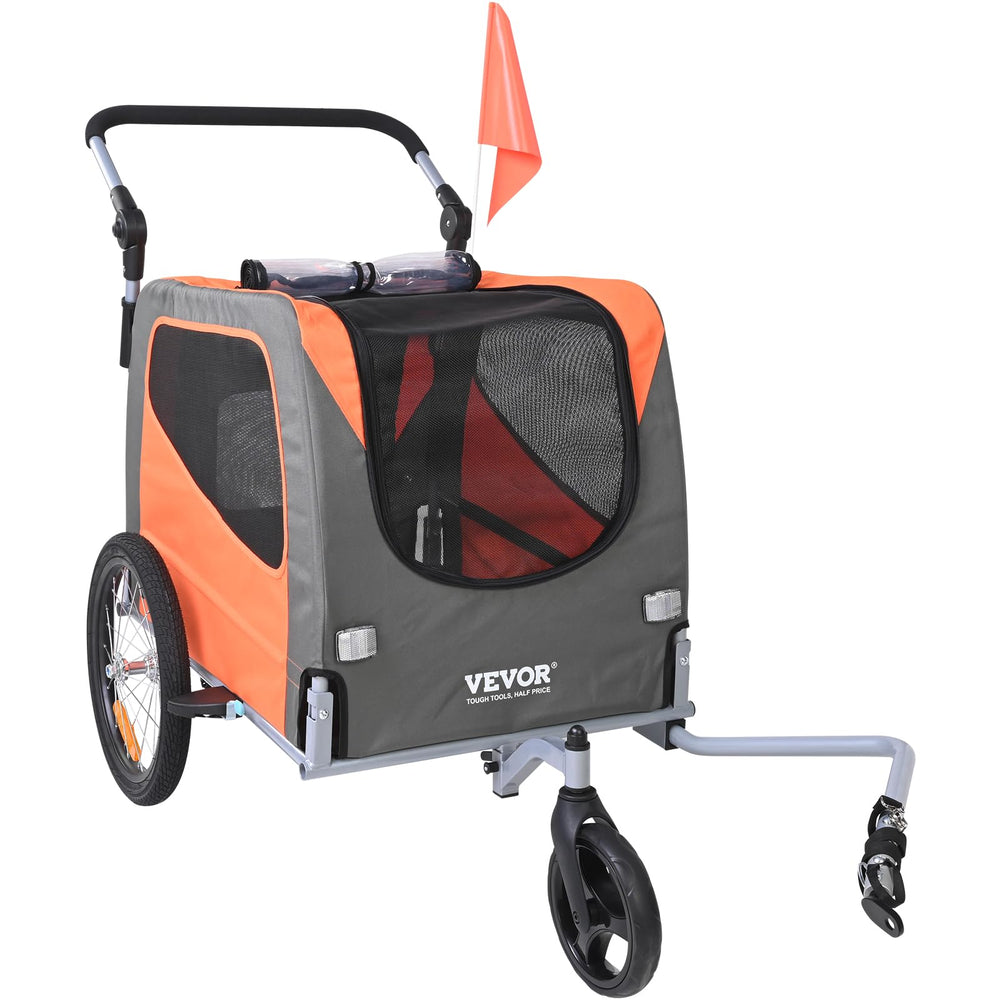 VEVOR dog bike trailer universal coupler connected to bicycle