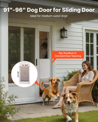 VEVOR dog door aluminum frame offers durable, weather-ready construction