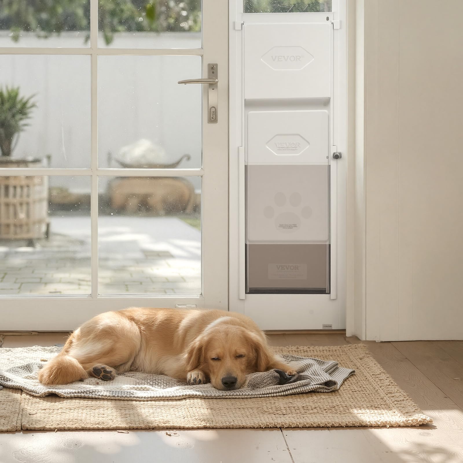 VEVOR dog door easy installation without tools, ideal for renters