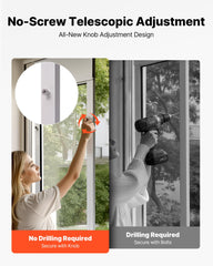 VEVOR dog door flap measures 13 5/8 by 23 5/8 inches for large pets