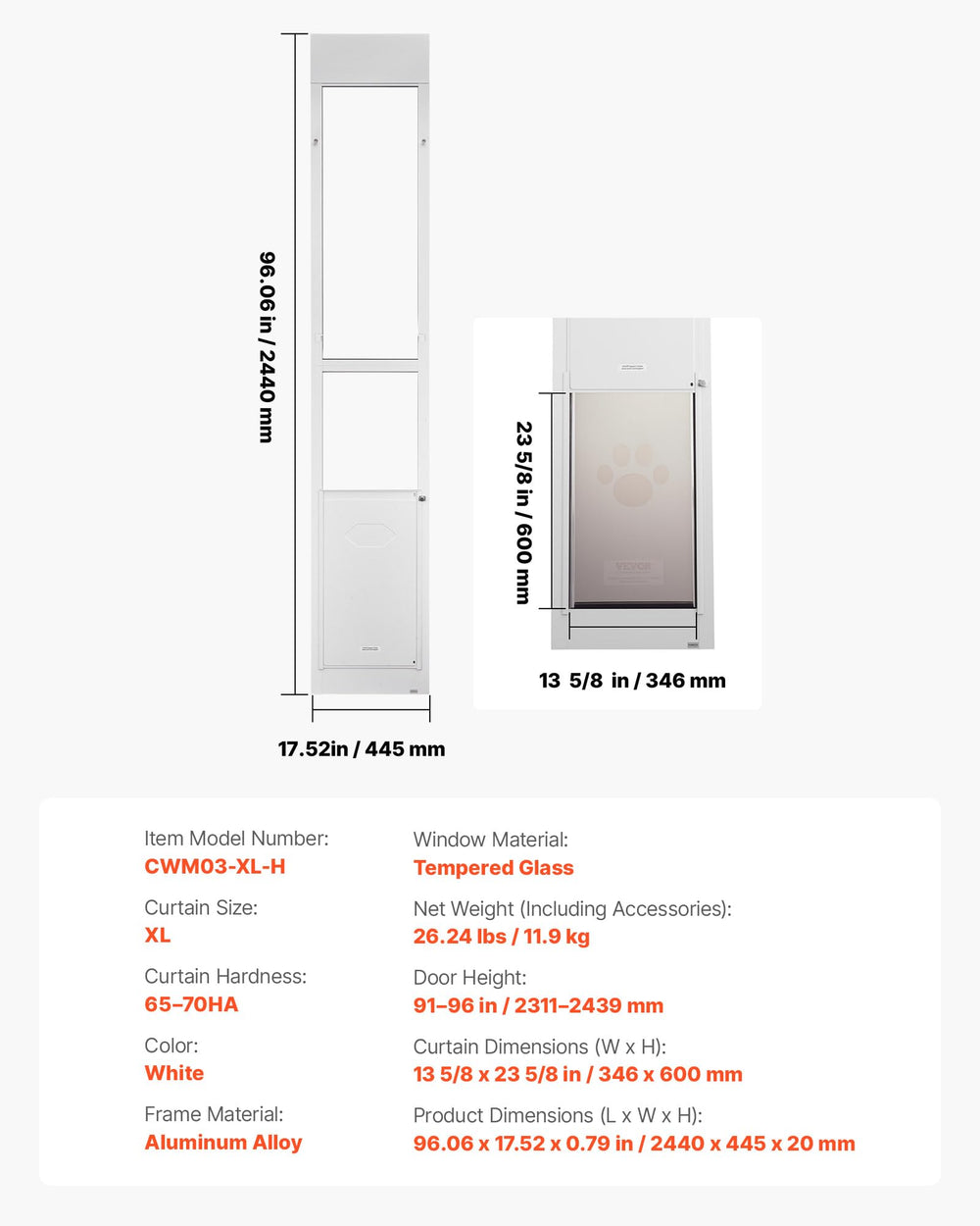 VEVOR dog door installation is renter-friendly and simple