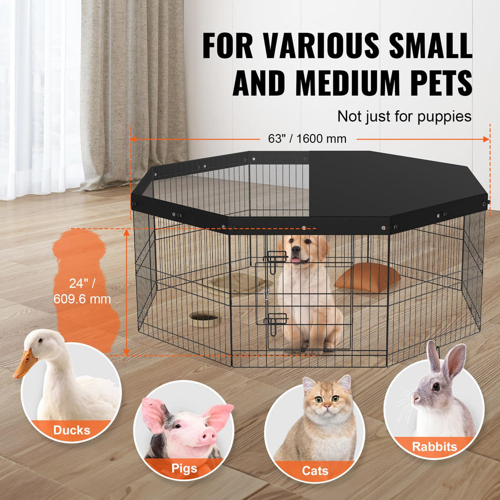 VEVOR foldable dog pen transport shows easy fold and carry for travel.