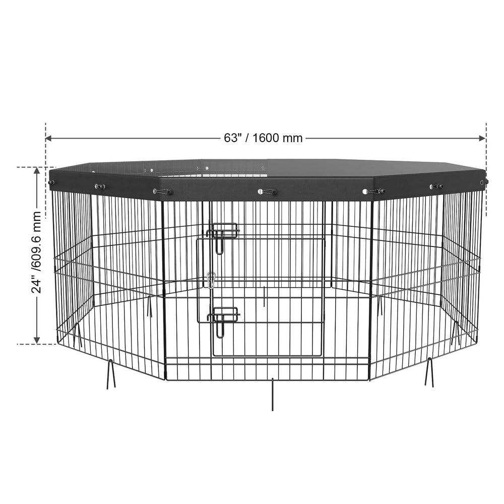 VEVOR dog pen small pets fit demonstrates suitability for small to medium animals.