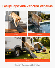 VEVOR Dog Ramp 6063 aluminum construction for durability