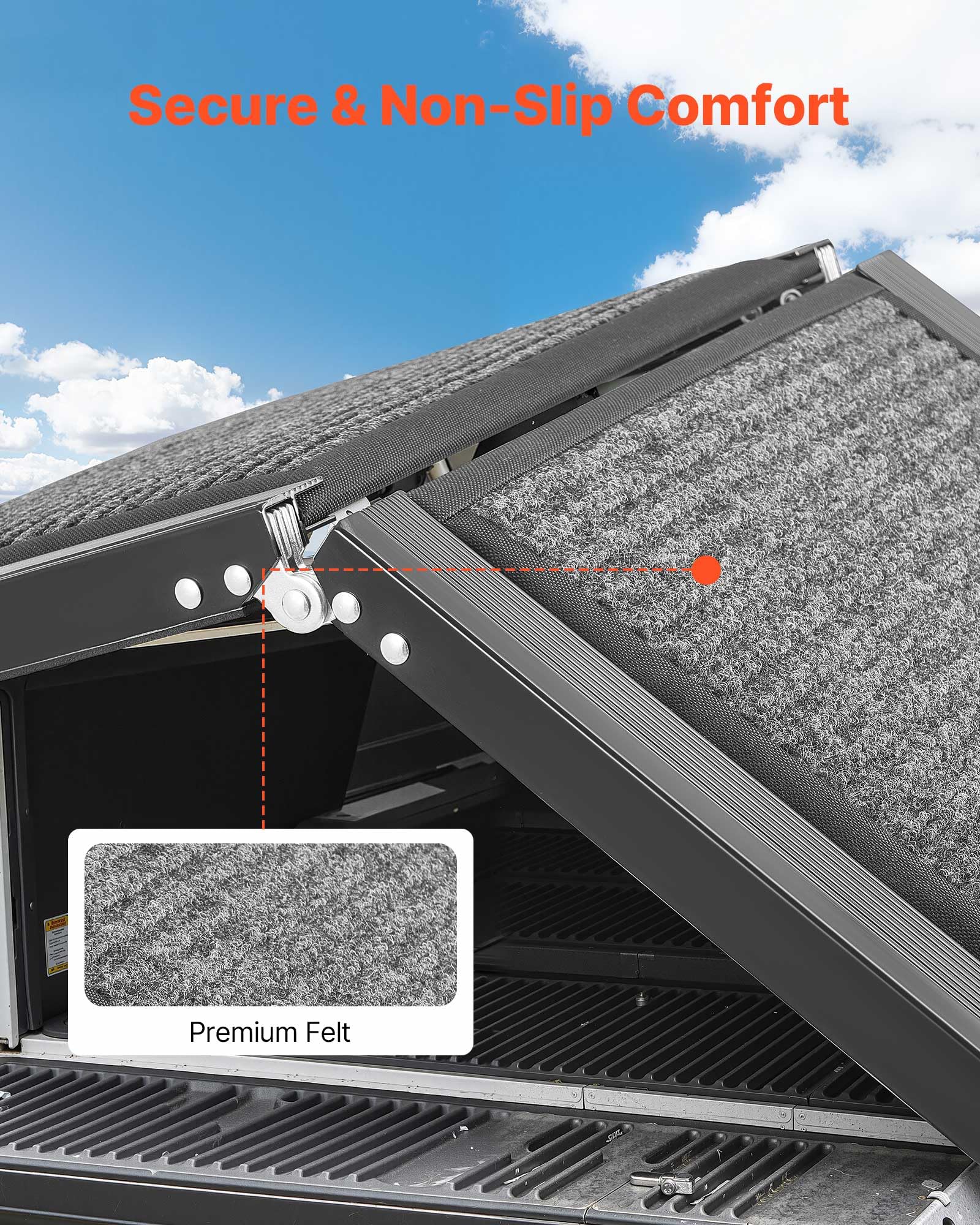 VEVOR dog ramp folds in 15 seconds for quick setup.