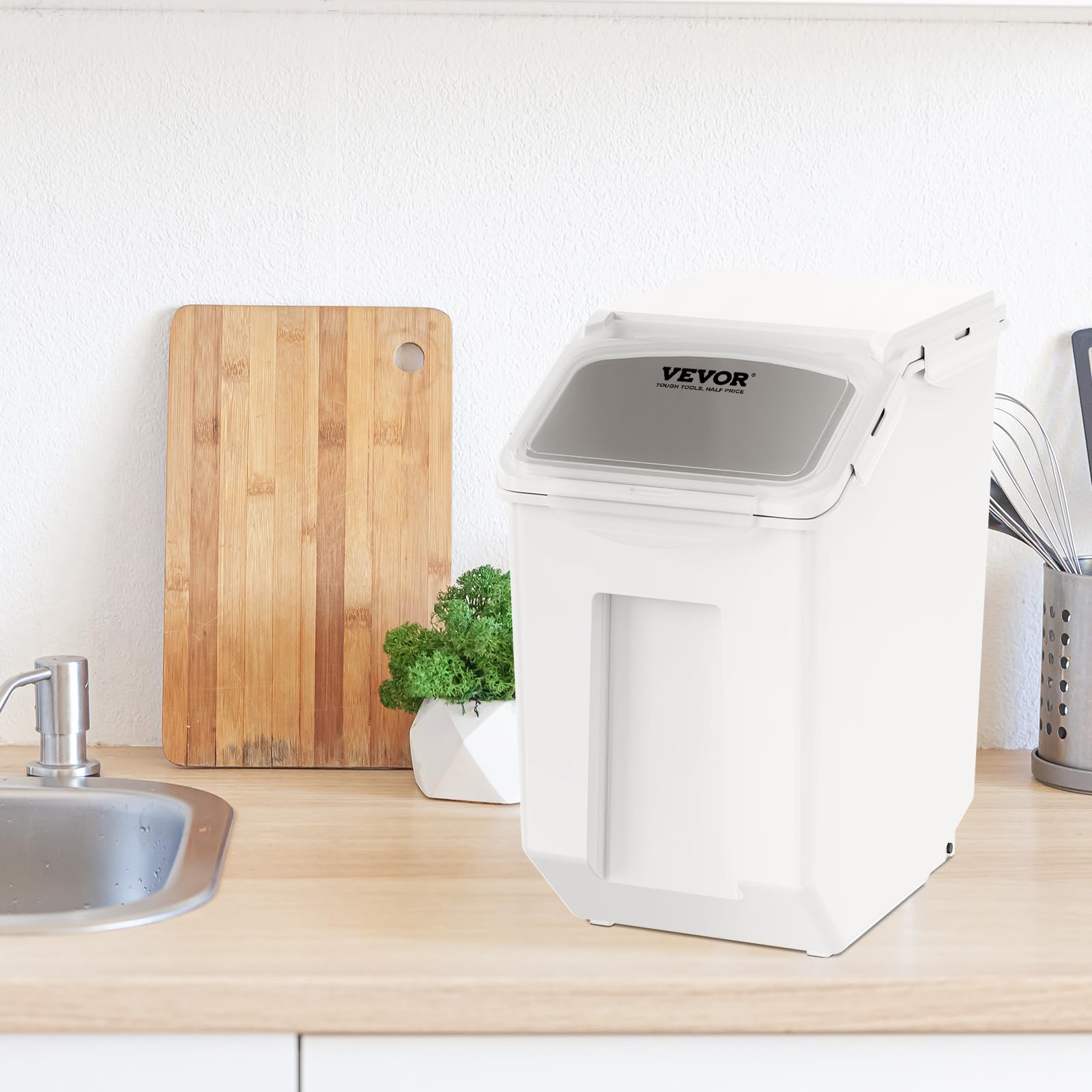 VEVOR flat top offers extra storage surface for bottles or seasonings