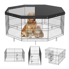 VEVOR foldable dog pen assembly enables quick, versatile layouts for indoors or outdoors.