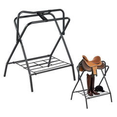 VEVOR folding saddle rack setup shows quick assembly for busy barns.
