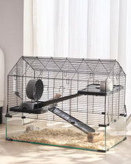 VEVOR hamster cage with 360° view for easy monitoring of playtime