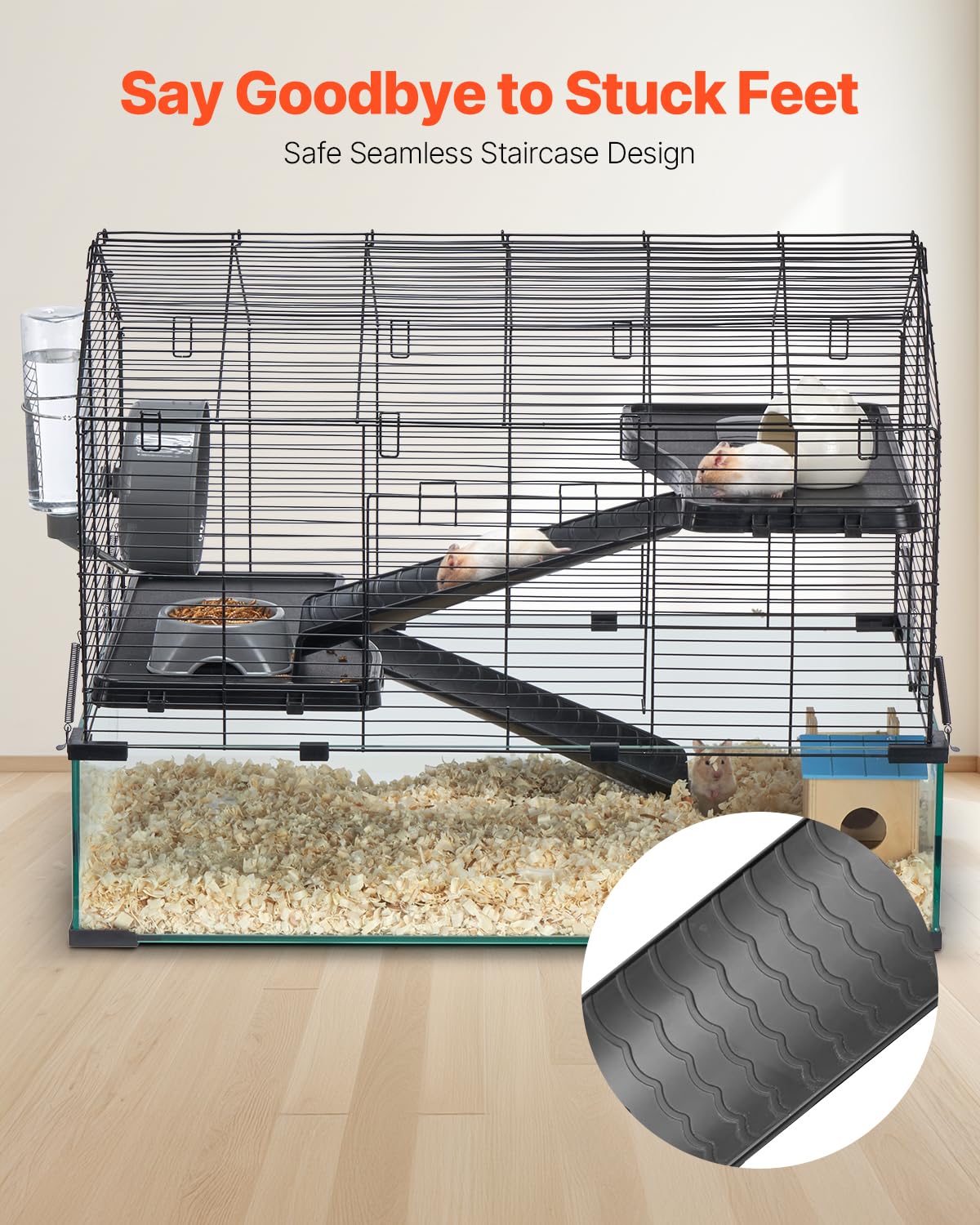 VEVOR hamster cage easy assembly for quick setup