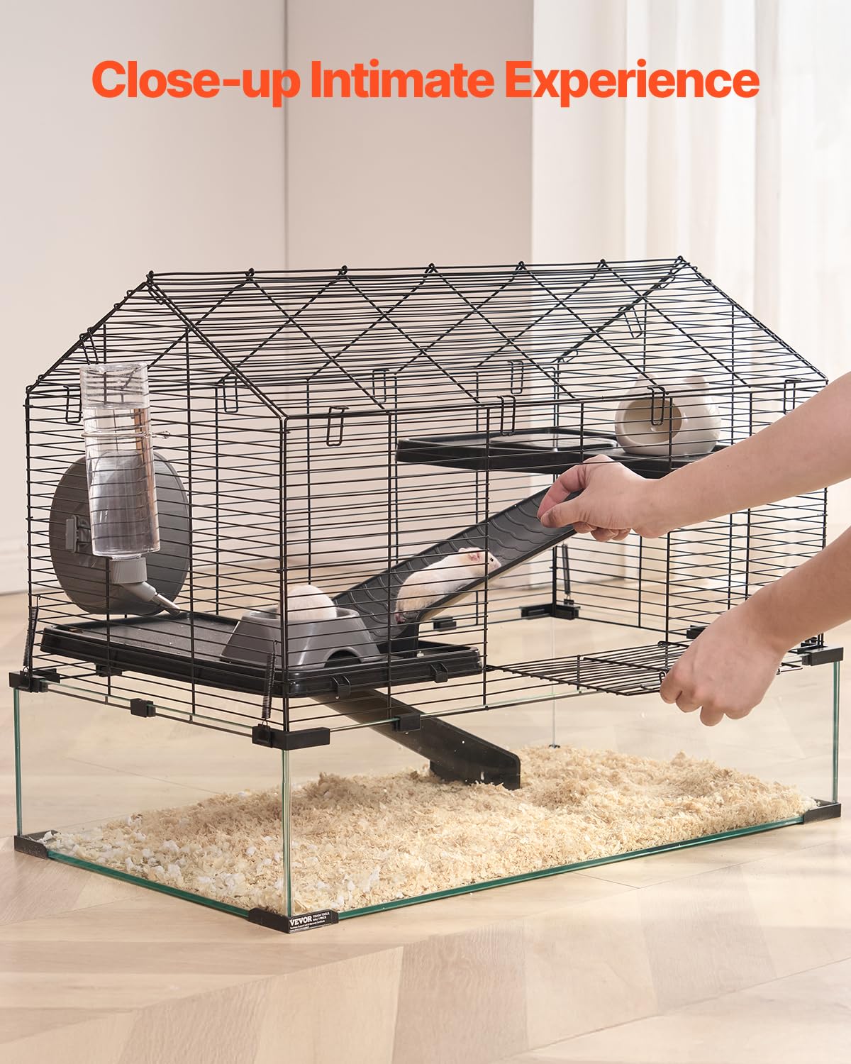 VEVOR hamster cage front acrylic panel removable for cleaning