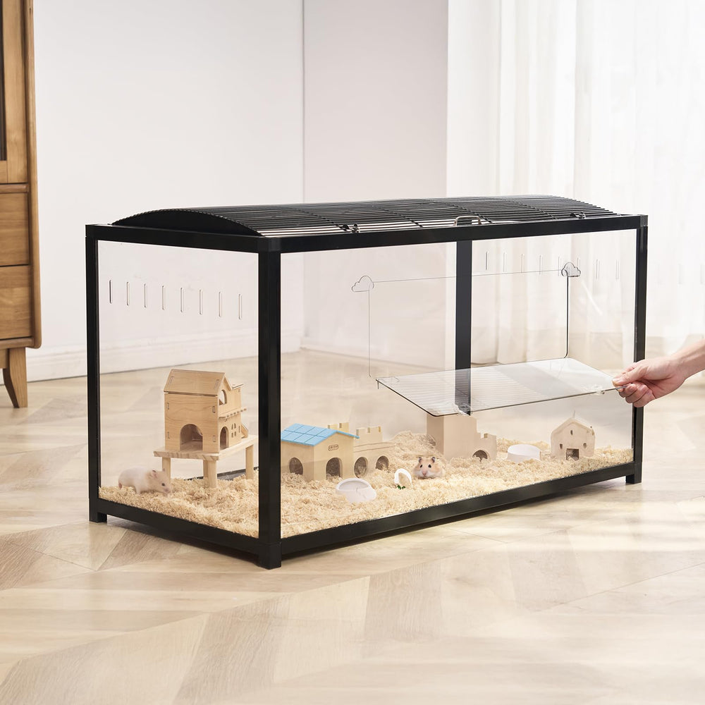 VEVOR hamster cage secure latch design enhances enclosure safety.
