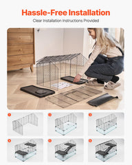 VEVOR hamster cage spacious interior for active pets