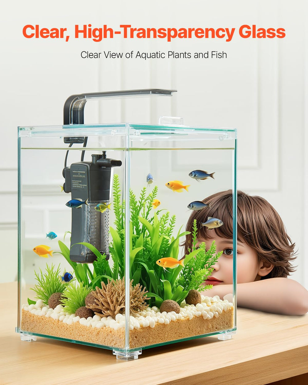 VEVOR high-definition 4mm glass delivering crystal-clear 360° view