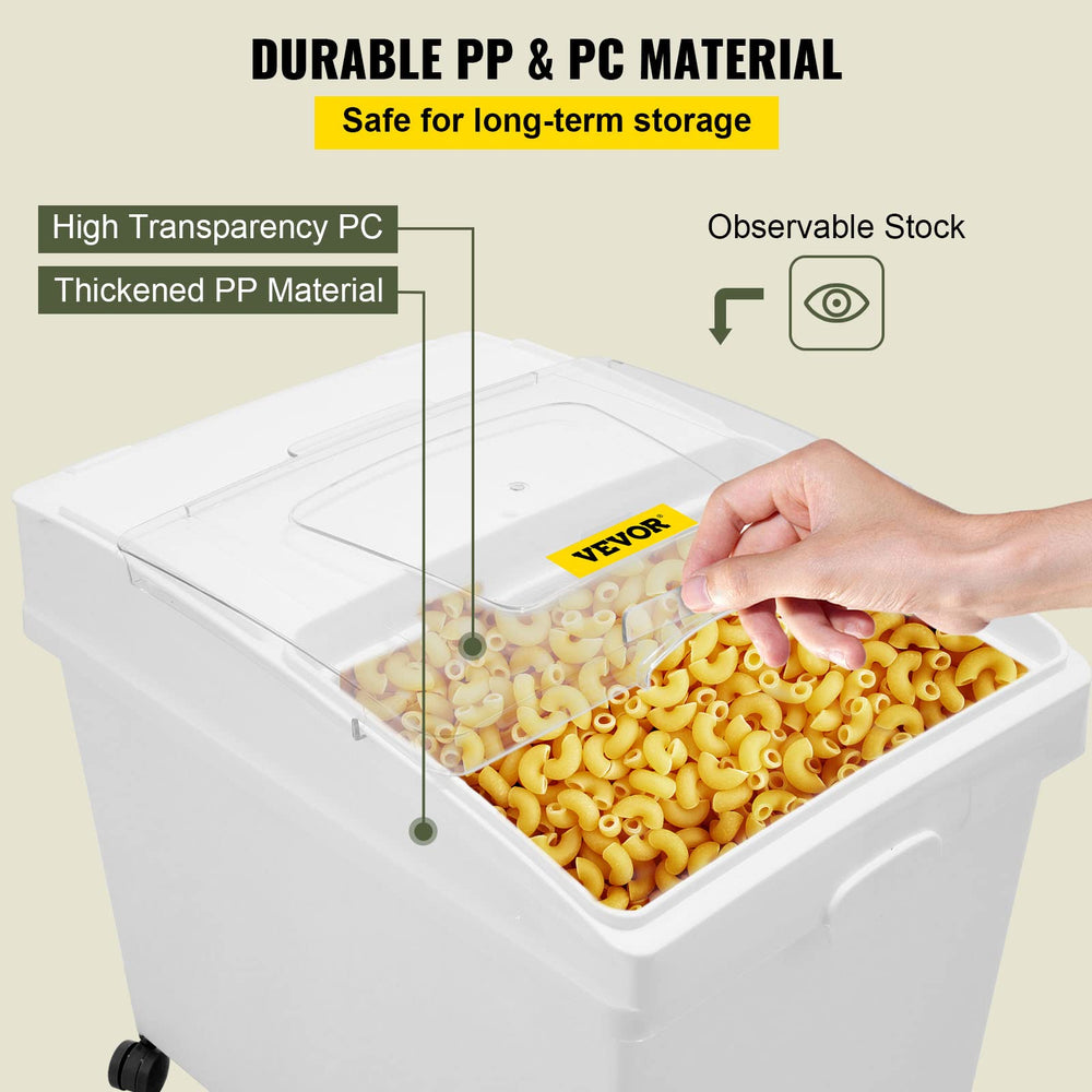 VEVOR ingredient bin 10.5 gallon capacity for bulk dry goods