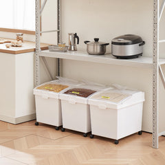 VEVOR ingredient bin lid sliding action with clear window