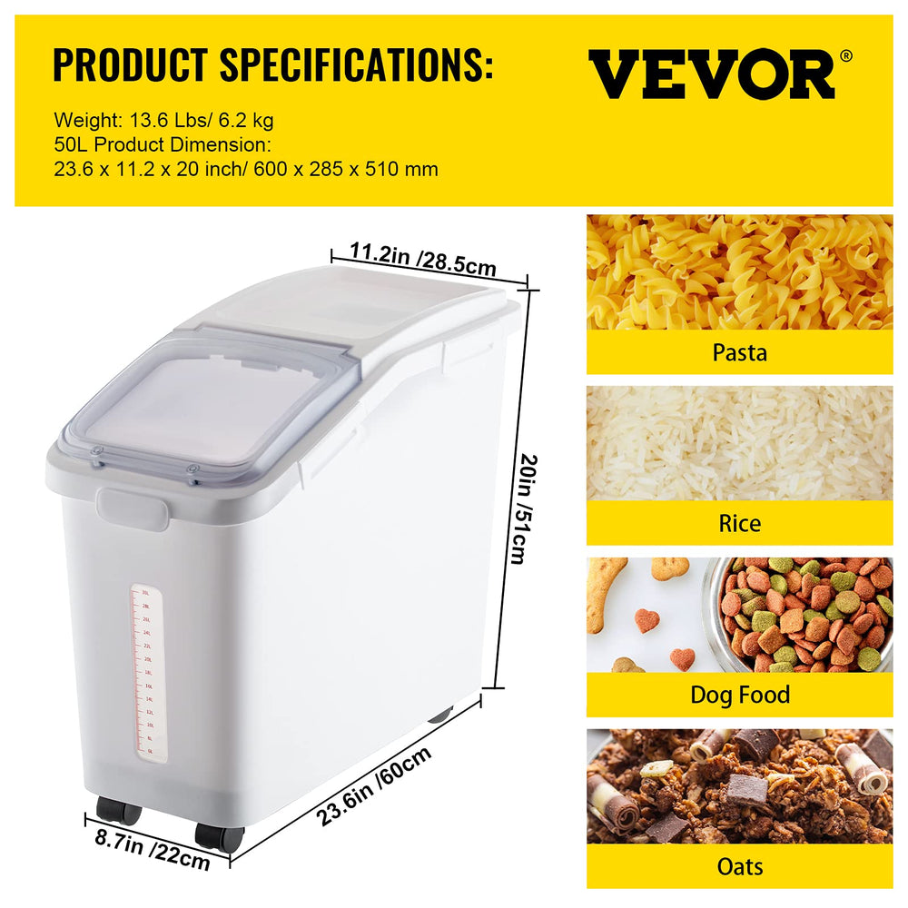 VEVOR 360-degree wheels enable smooth movement in a busy kitchen