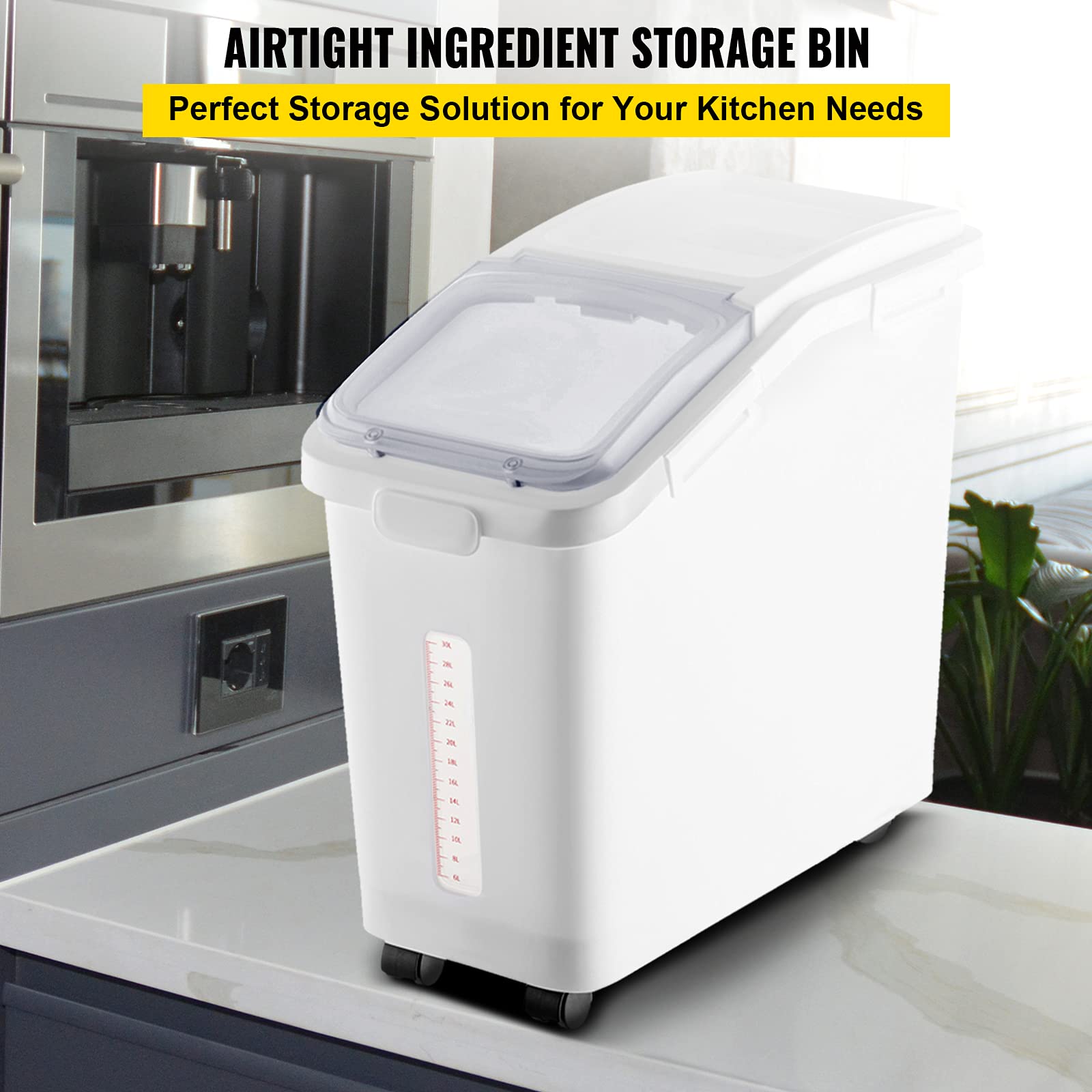 VEVOR bin top groove provides extra storage space for utensils