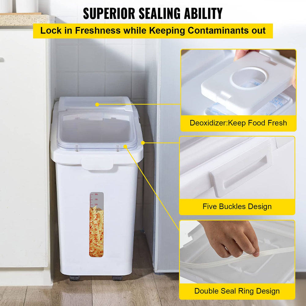 VEVOR large opening and scoop for quick access to dry goods