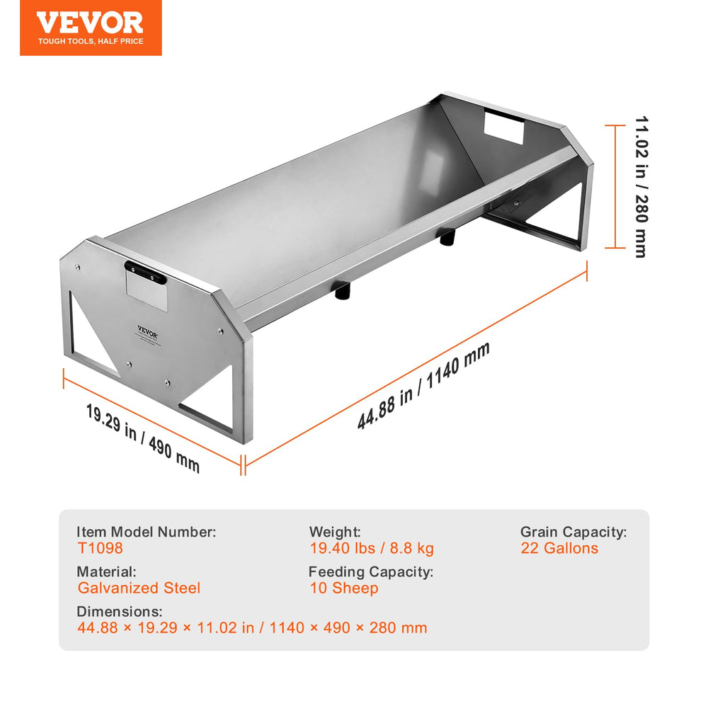 VEVOR heavy-duty trough easy to move for flexible farm layouts