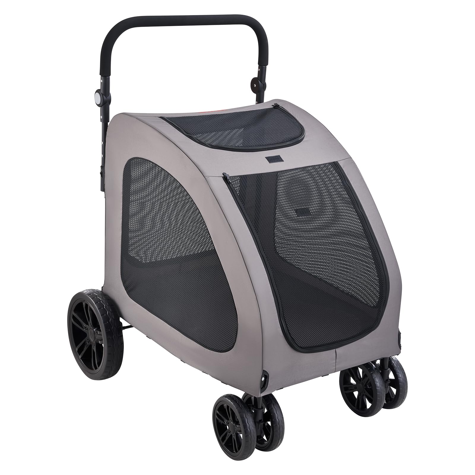 VEVOR Pet Stroller breathable mesh windows enable pet visibility and airflow