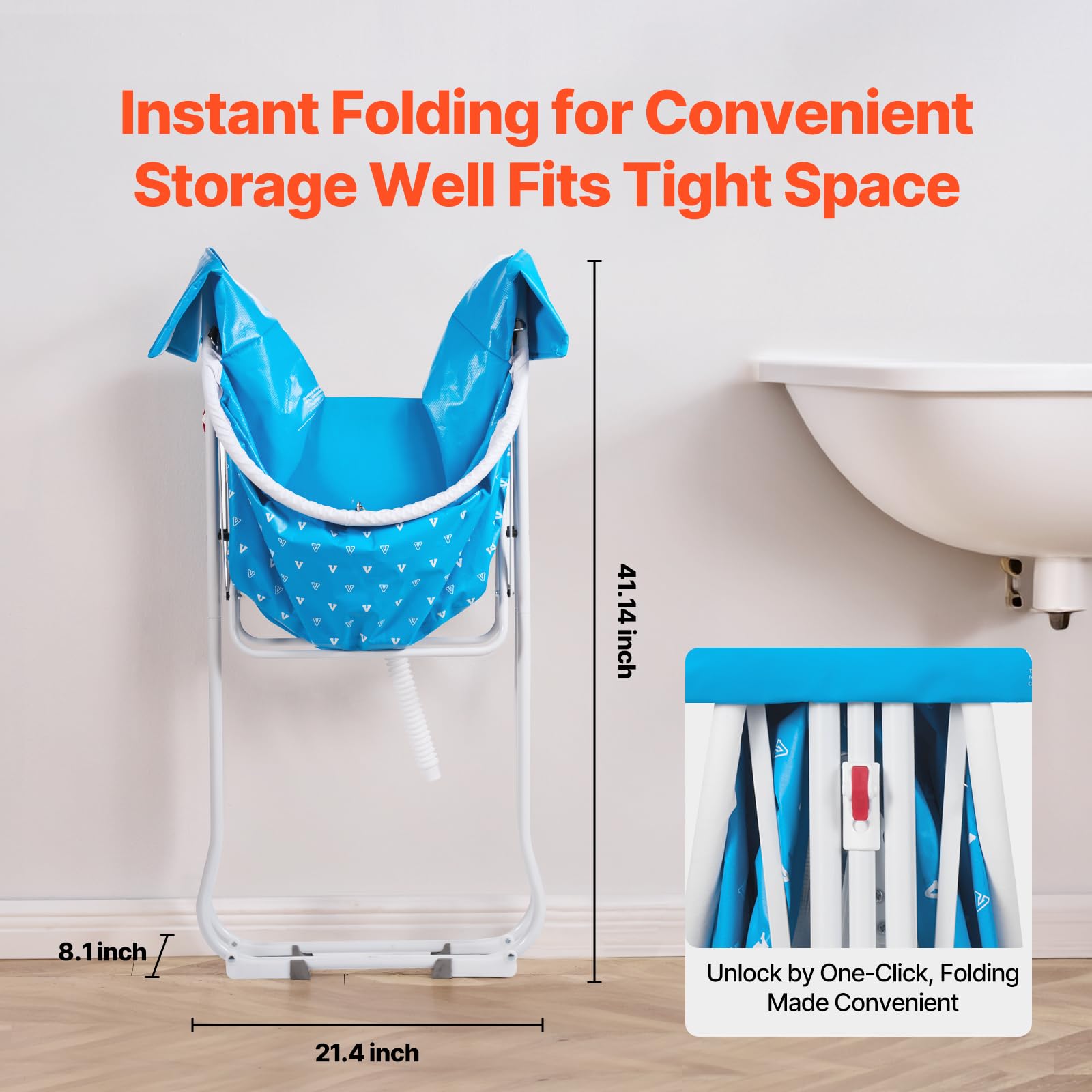 VEVOR elevated design supports comfortable indoor or outdoor bathing.
