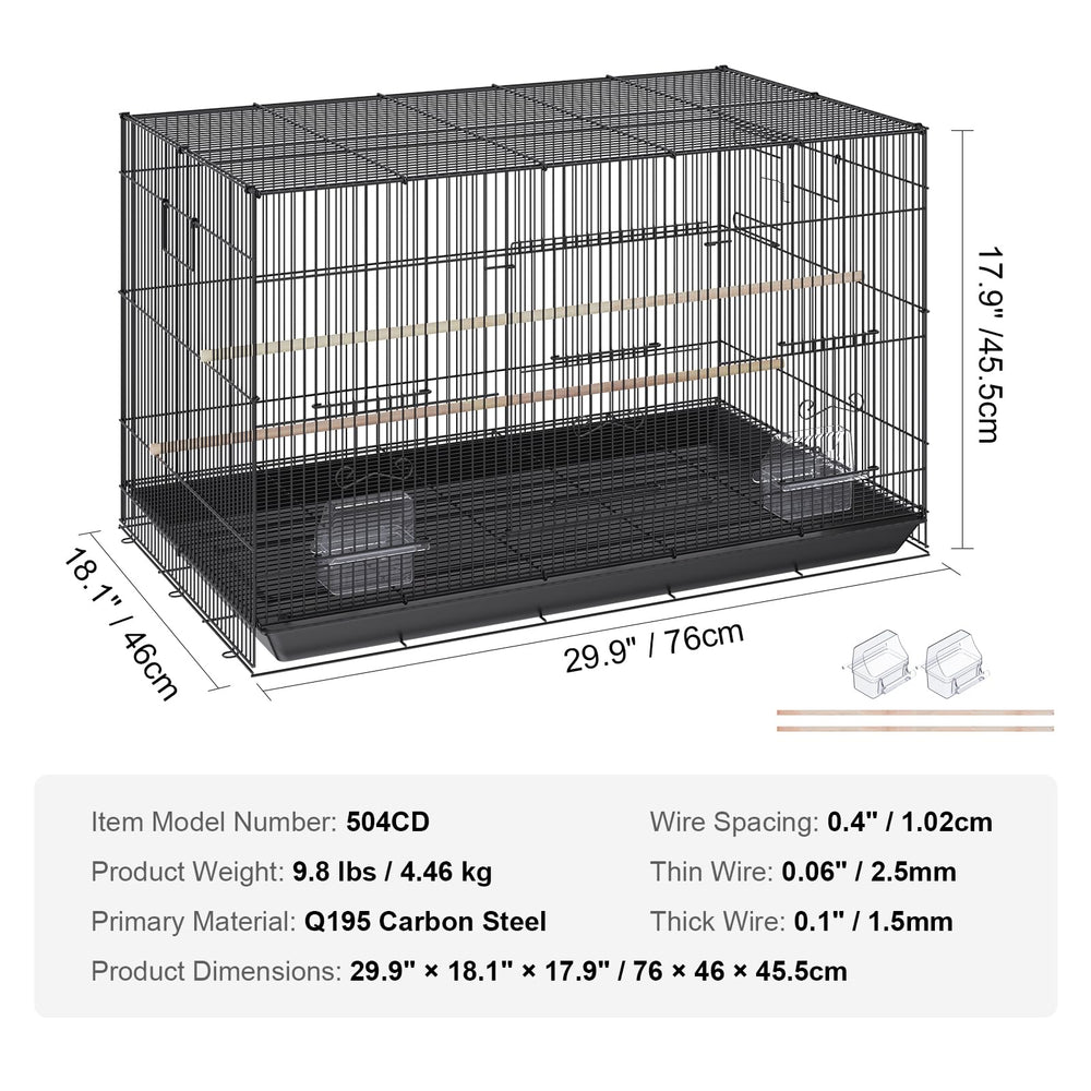 VEVOR portable handle on the cage enables easy repositioning