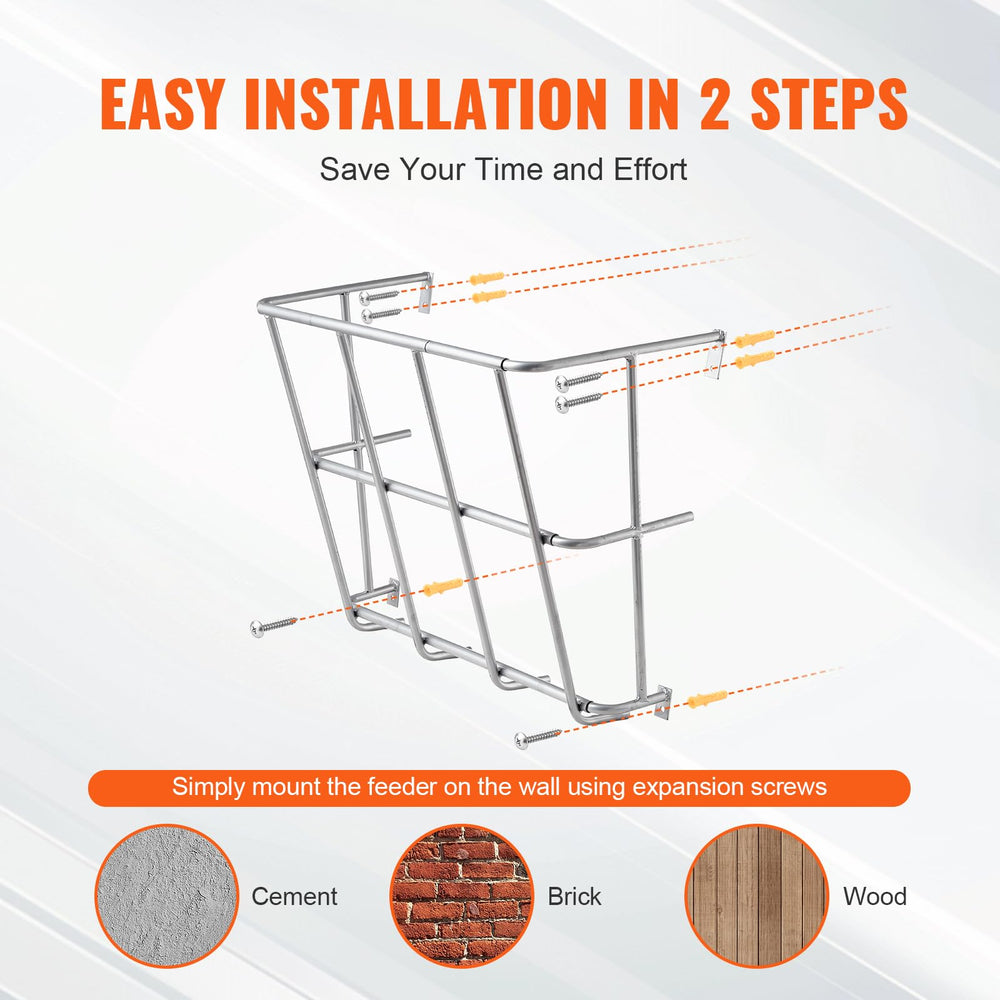 VEVOR feeder with secure rounded edges prevents injuries.