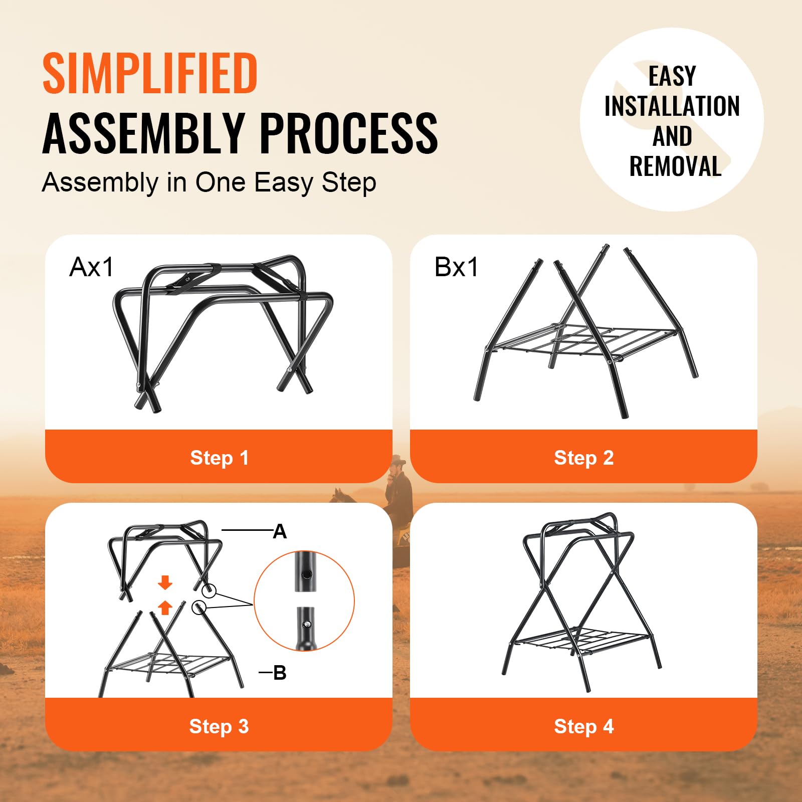 VEVOR snap-together design enables one-step setup for fast organization.
