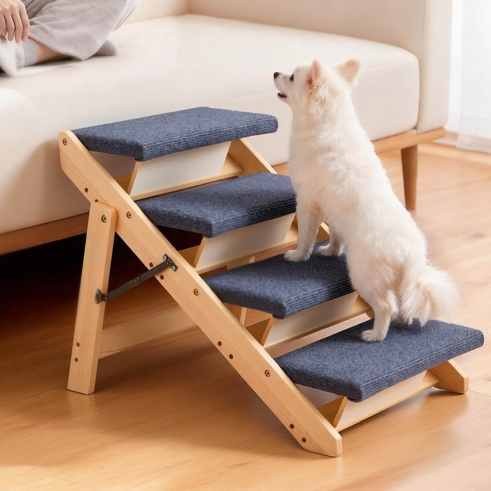 Training tag included with VEVOR Wood Pet Stairs for learning