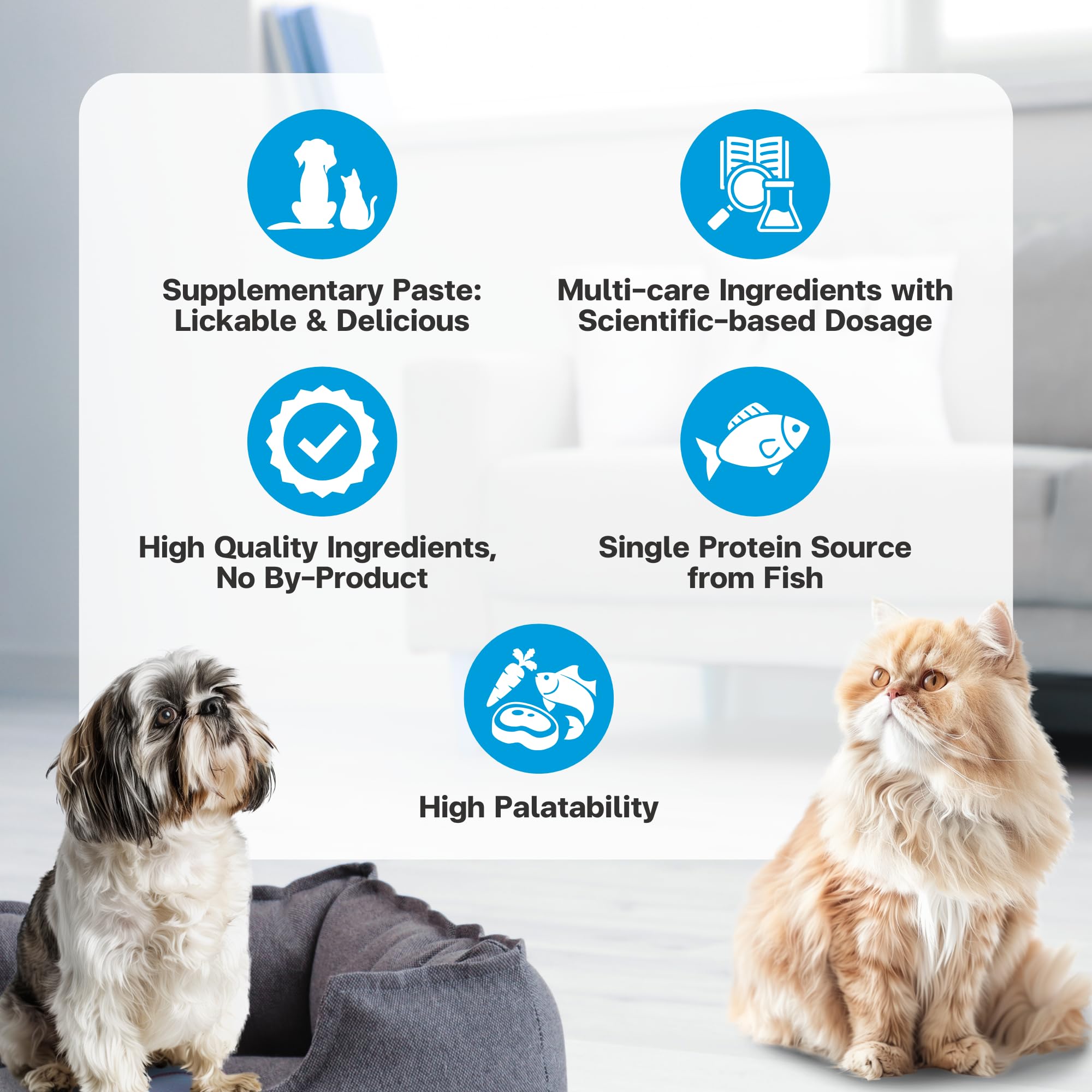 VFCARE Feline Vitality taurine supports heart and eye health in cats.