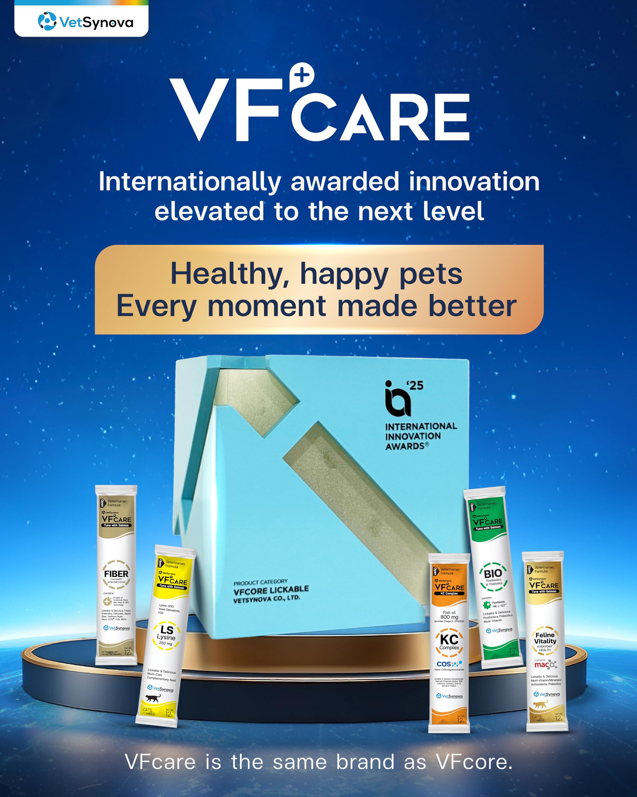 VFCARE KC Complex fish oil bottle highlights omega-3 for joints.