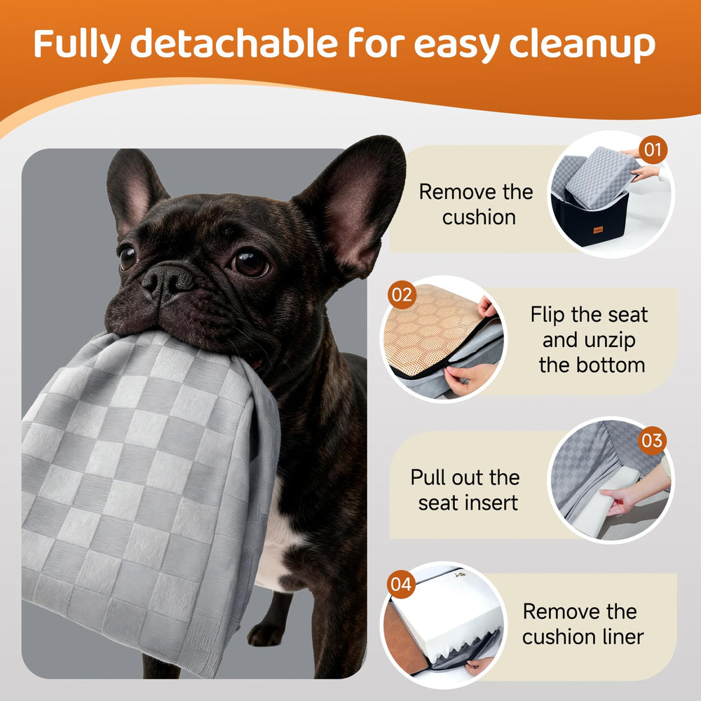 VibeBay Dog Car Seat side pockets keep essentials within reach
