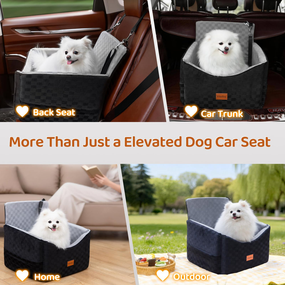 VibeBay Dog Car Seat universal fit works with most cars and SUVs