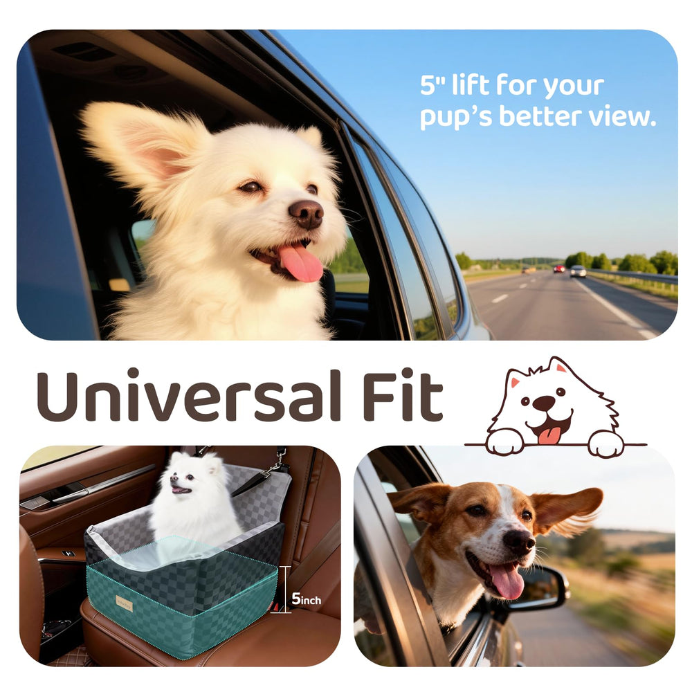VibeBay Dog Car Seat with washable cover for easy cleaning