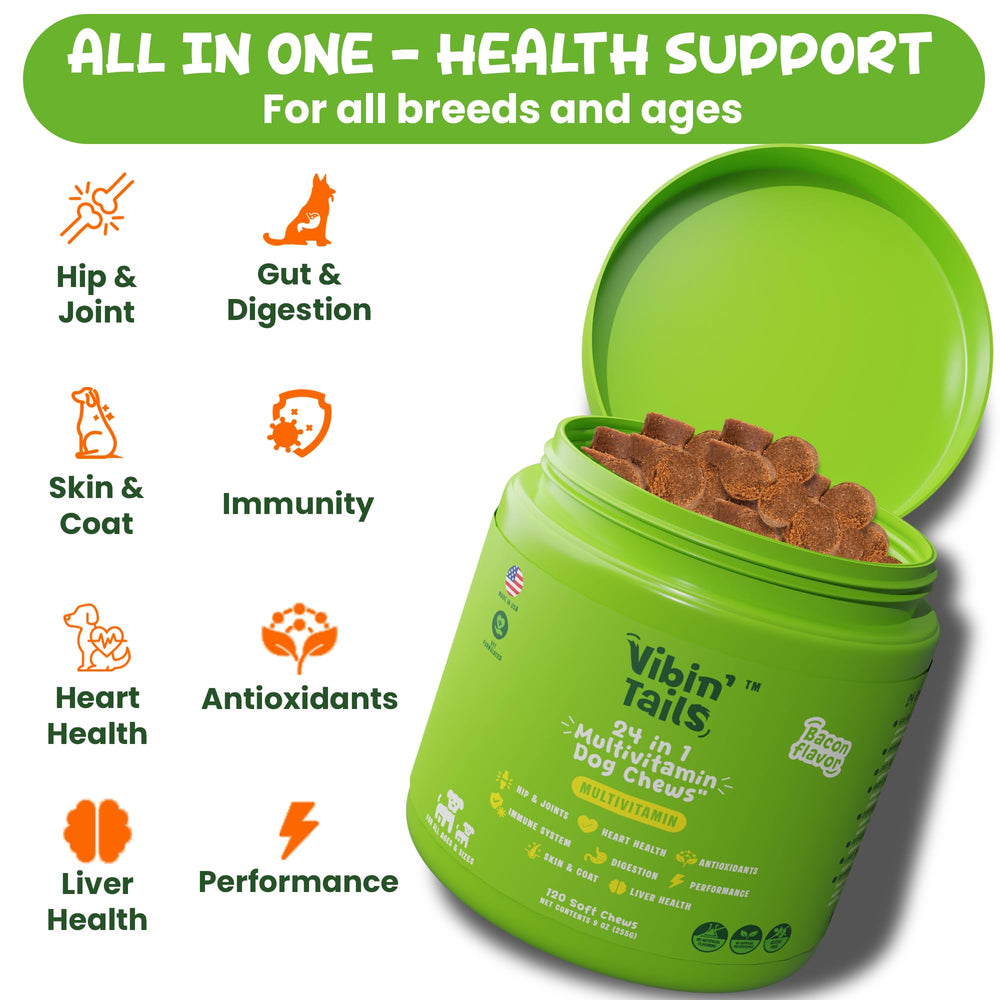 Vibin' Tails cranberry powder blend with probiotics for digestion support