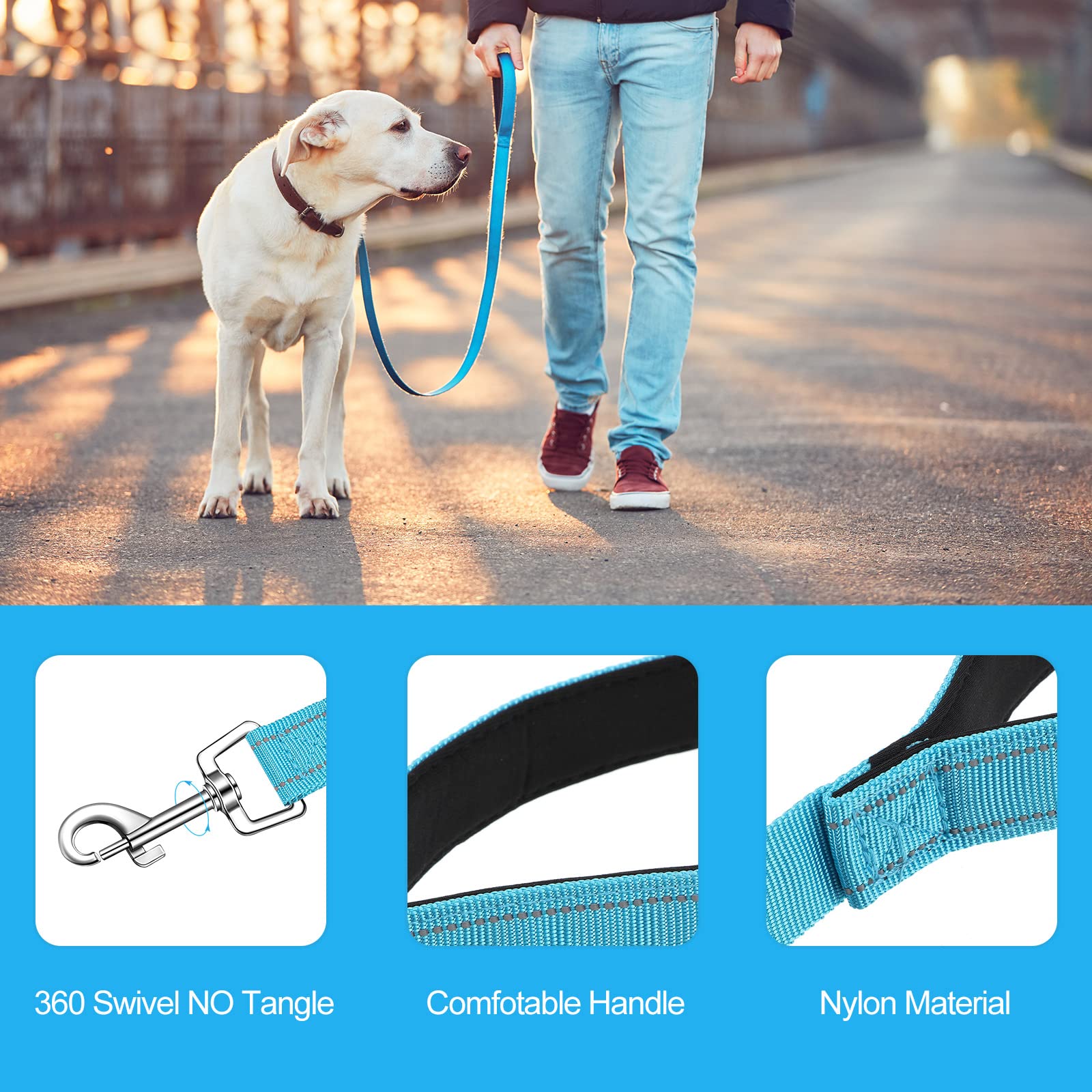 Vicenpal 5ft dog leash providing reliable control during training