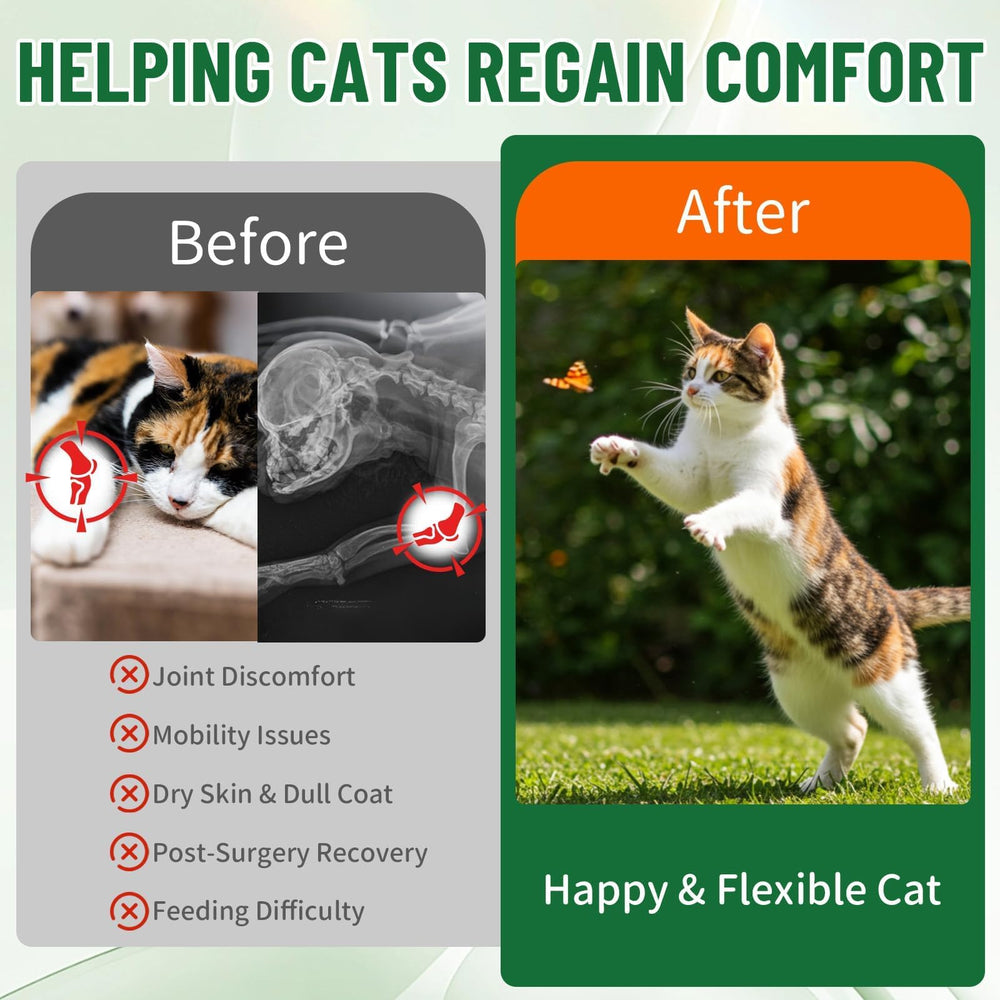 VICSOM Cat Collagen Drops support skin and coat health with hydrating ingredients.