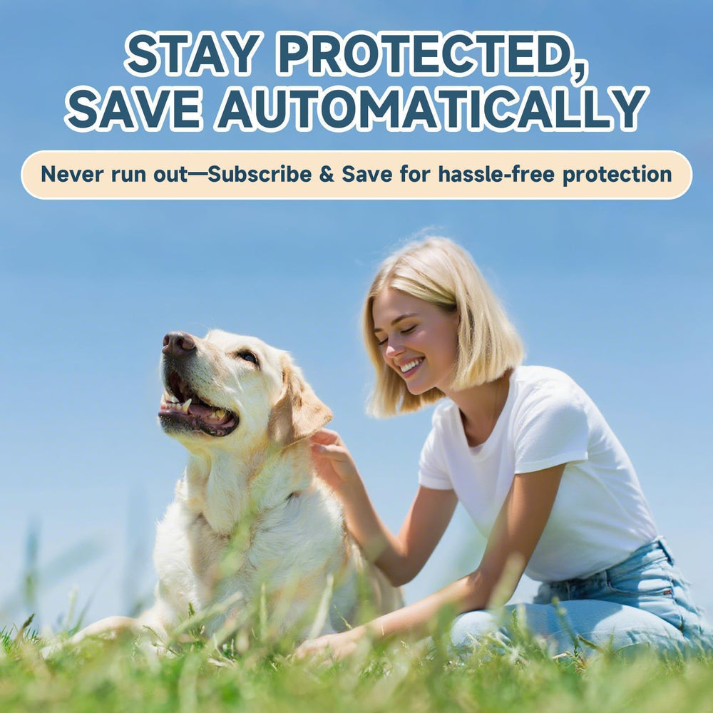 VICSOM easy-monthly-use treatment fits outdoor and active dogs.
