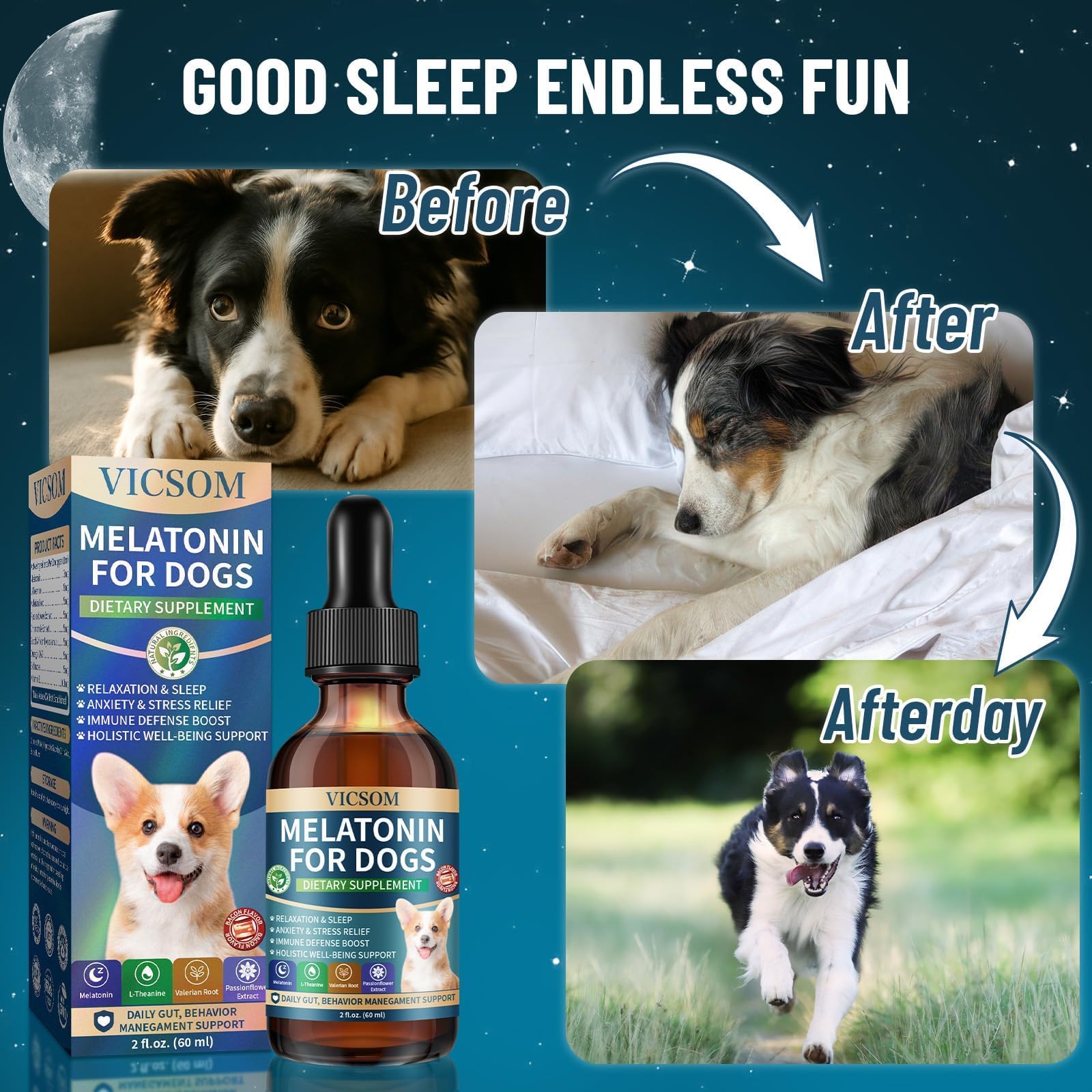 Large dog use: supports calm nights and relaxed routines