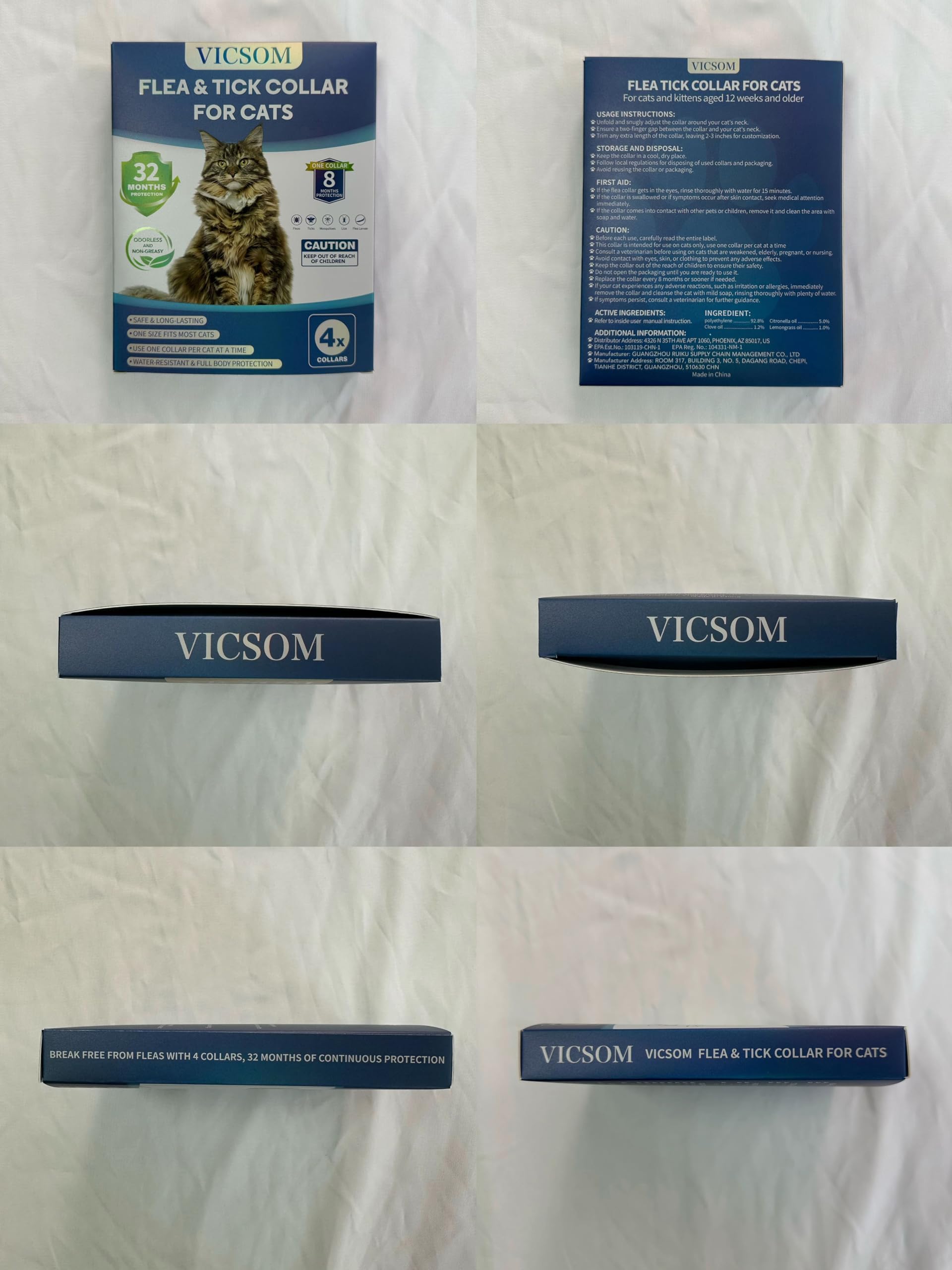 VICSOM natural prevention collar for ongoing pest exposure reduction.