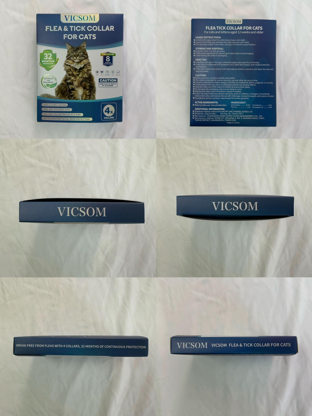 VICSOM natural prevention collar for ongoing pest exposure reduction.