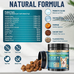 Ingredients pumpkin, flaxseed, chicory root in VICSOM formula.