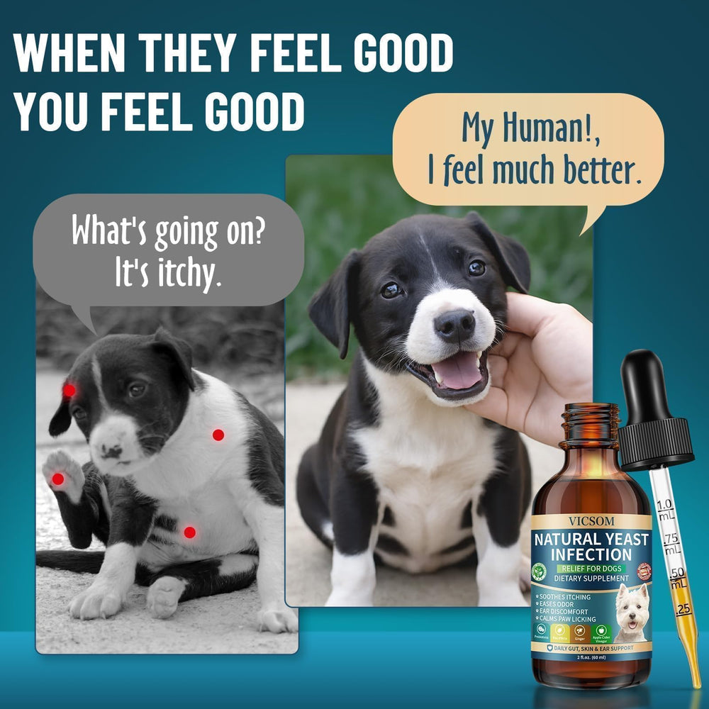 VICSOM skin-coat-relief: helps soothe sensitive skin and hair.